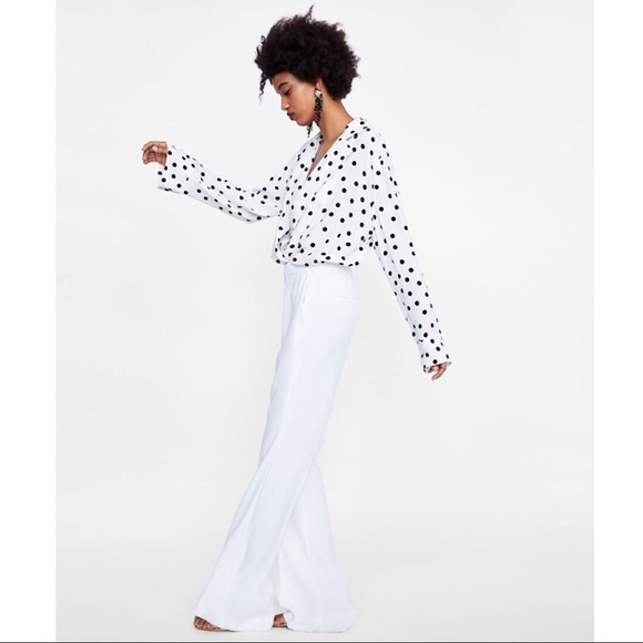 ZARA Polka Dot Bodysuit - Picture 5 of 7